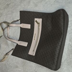 Michael Kors Black and Pink Tote Bag